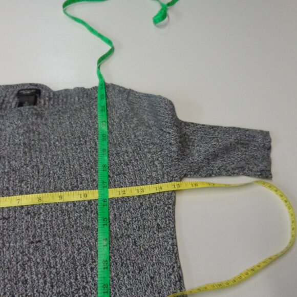 Ann Taylor Factory Size Small Heathered Black/Gray Sweater - Picture 8 of 8